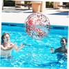 FELTECHELECTR Sequin Beach Ball Inflatable Glitter Ball for Summer Pool