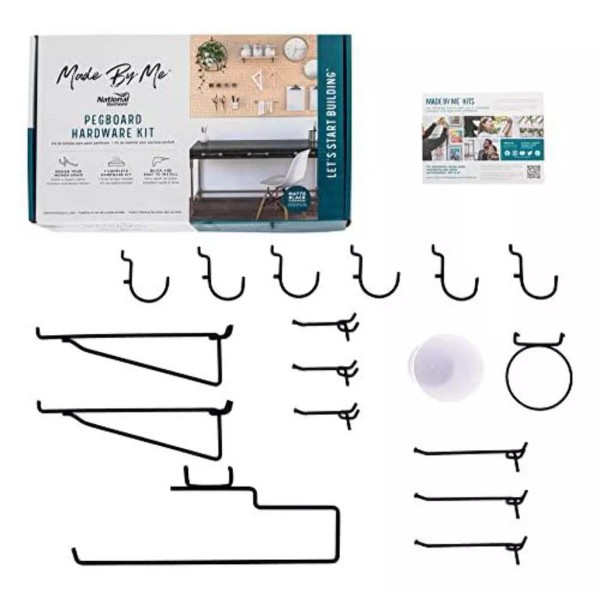 National Hardware N900-003 Metal Assortment PegBoard Storage with Rounded Hooks