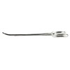 SE 5-Inch Stainless Steel Curved Forceps - Self-Locking, Serrated Tip