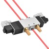 Heschen Electrical Pneumatic Solenoid Valve, 4V430C-15, 12VDC, PT1/2'', 5 Way