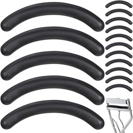 KALLORY 32 Piezas Gomas Para Enchinador De Pestañas Universaless Almohadillas de Repuesto para Rizador de Pestañas de Silicona, Antideslizantes para Enchinador de Pestañas, Reutilizables