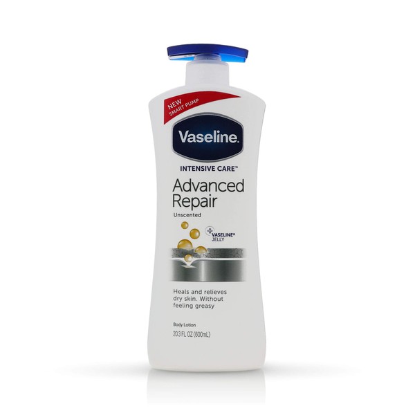Vaseline Intensive Care Advanced Repair Unscented Healing Moisture Lotion, 20.3 oz (Pack of 12)