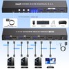 8K60Hz 4K120Hz KVM Switch 1 Monitor 3 Computers, 3 Port