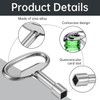 Pack of 2 Square Keys, 8 mm Square Key Valve,