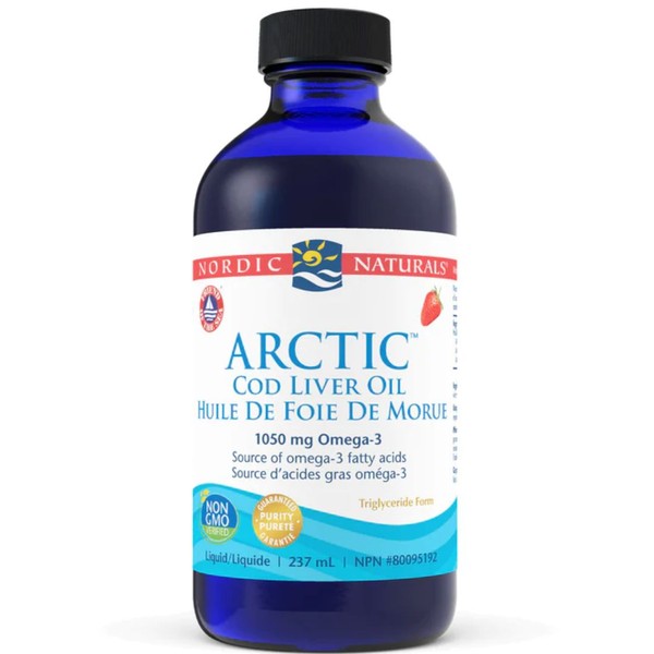 Nordic Naturals Arctic Cod Liver Oil Liquid, 237ml / Strawberry