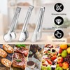 3 Pcs Serving Buffet Tongs, 9 inch Multifunctional Kitchen Tongs