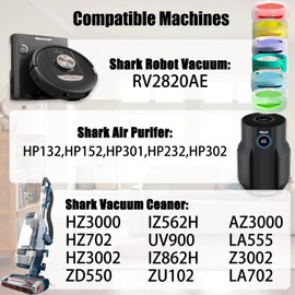 Odor Neutralizer Compatible With Shark 1541FC3000 Odor Neutralizer Technology Vacuum and Shark AZ3002 AZ4002 AZ3000 HZ3000 HZ3002 IZ862H IZ562H ZD550 Stratos Upright Vacuum,Part# 1541FC3000