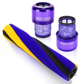 Rebirthcare Brush Roller and Filter for Dyson V15 Detect/V15 Detect Plus Vacuum Cleaner, V15 Replacements Parts #970013-02 & 971634-01