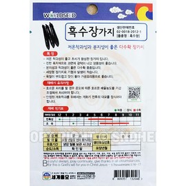 Eggplant Plant Seeds Korean, 1 Pack, 4 Grams (가지)