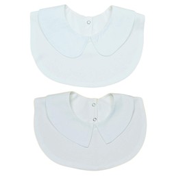 AWOCAN 2 Pcs Fake Collars Detachable Dickey Pointed & Round Collar for Women & Girls - White