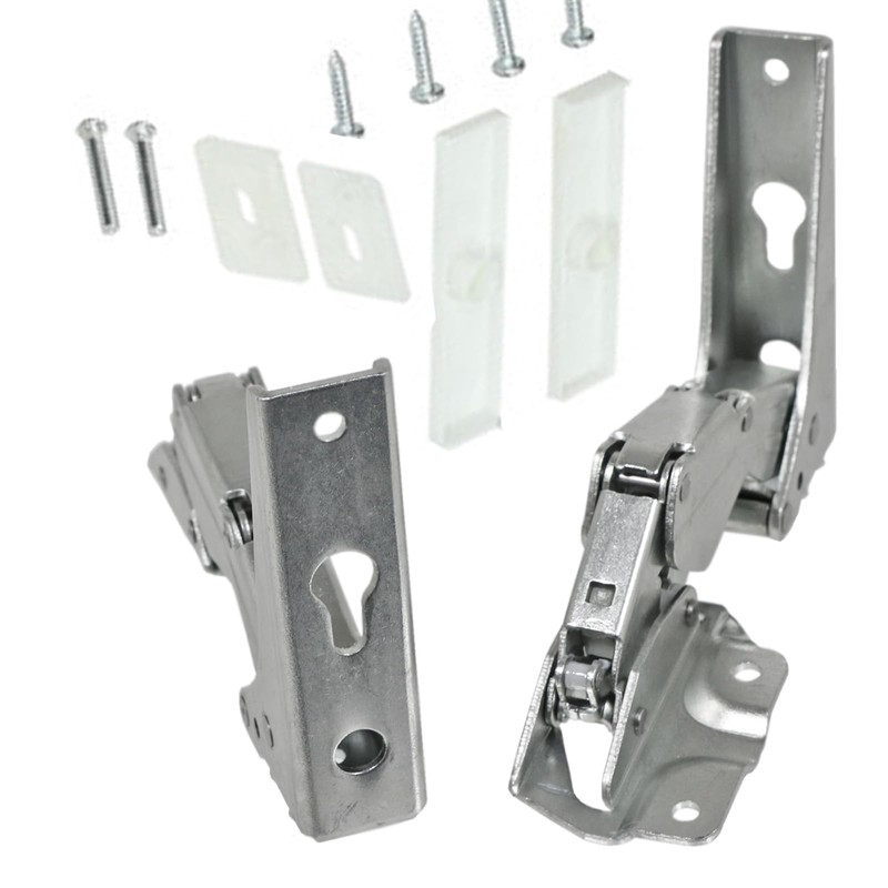 SPARES2GO Integrated Upper & Lower Door Hinge Kit Compatible with