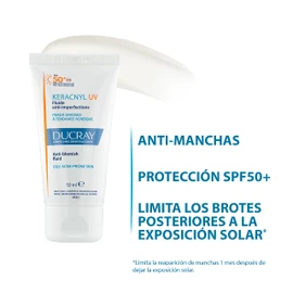 Ducray Keracnyl Uv, Protector Solar Antiimperfecciones, 50ml