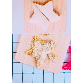 Sandwich Cutter for Kids Including 4 Sandwich Cutter, Dolphin, Pentagram, Dinosaur, Butterfly Reusable molds in Cute Colors, Easy Crust Cutter Sandwiches for School lunches and Home Baking