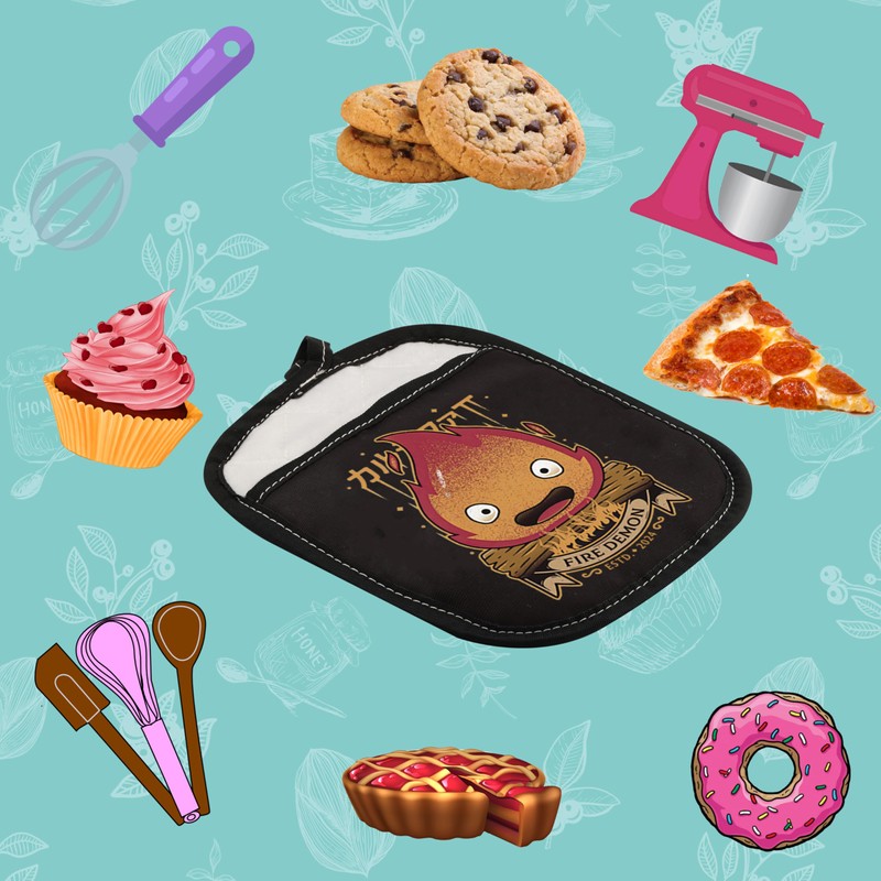 WCGXKO Anime Oven Mitt Pot Anime Lover Gift for Women