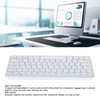 78 Keys Spanish Wireless Bluetooth Keyboard Thin Lightweight Silent Spanish