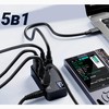 J50CS 65W USB-C Charger, 5-Port Fast Charger with 2X USB-C