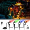 VOLISUN 4-8 Packs Waterproof LED Pond Light Underwater & Ground