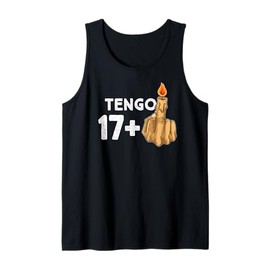 17+1 Half Finger 18th Birthday Candle Tank Top