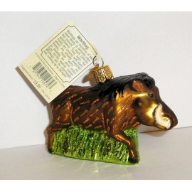 Old World Christmas 2019 OLD WORLD CHRISTMAS - WARTHOG - BLOWN GLASS ORNAMENT - NEW W/TAG 12574