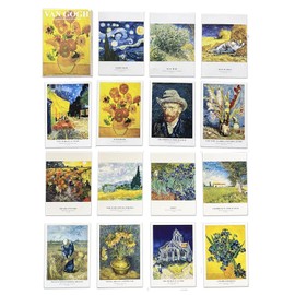 REMIFA Van Gogh Postcards for Mailing,30 PCS Famous Painting Starry Night Sunflowers Post Cards Set for School Students Teacher Thank You Note Cards