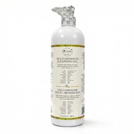 Biomix Gel Limpiador Multi Beneficios 15 en 1 Premium: Reemplaza 5 Productos para Rostro Cuerpo Cabello Zona Intima, Células Madres, Colágeno, Ceramida, Argán, Q10, Vegano, Aclarante- 480 ML