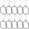 Alipis Scarf Ring Hangers Circle Hooks 10Pcs Belt Hanger Plastic