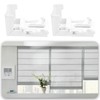 OTOTEC 4pcs Roman Blind Spring Brackets Roman Blinds Push Spring