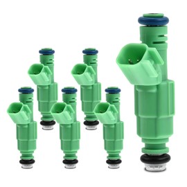 A-Premium Fuel Injectors Compatible with Ford Contour 1998 1999 2000 2.5L Gas, Set of 6