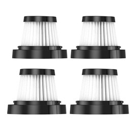 EBOSSOM Replacement HEPA Filters for V6 Pro Car Vacuum Cleaner, 4-Pack, Washable