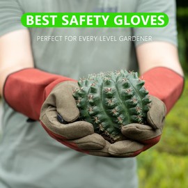 Professional Rose Pruning Thorn Proof Gardening Gloves with Long Forearm Protection for Men and Women