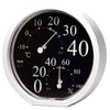 Ohm Electric CR-171K Cresel Thermometer/Hygrometer, Black