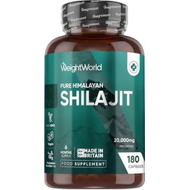 WeightWorld Pure Himalayan Shilajit 20000mg 180 Capsules