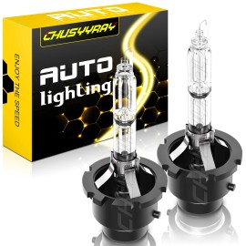 CHUSYYRAY D2S D2R HID Headlight Kit Bulbs 35W 5000LM 6000K White HID Conversion Lamp