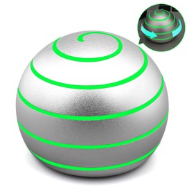 Luminous Fidget Spinner Kinetic Rotating Metal Desk Toy Ball for Kids Adults Desk Toy Decoration Gift for Boys Girls (Silver)