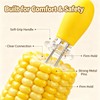 LAIYORA 10Pcs Steel Corn Skewers & Holders 5 Colours for