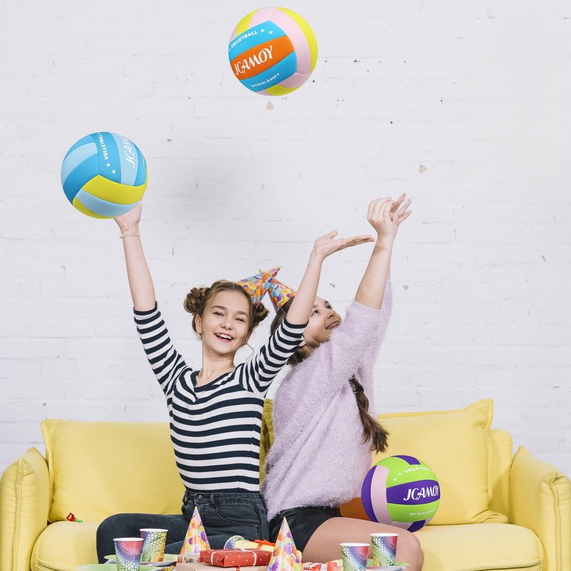 JCAMOY Indoor Soft Volleyball Features a Soft, Smooth Texture that