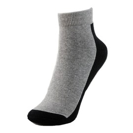 Ankle Sport Socks | 3 Pairs | Men's Sport Socks | White/Grey | Cushioned Socks | Anti-Microbial | Odor Control | UK 8-11 | Tag-Less (Black/Grey)