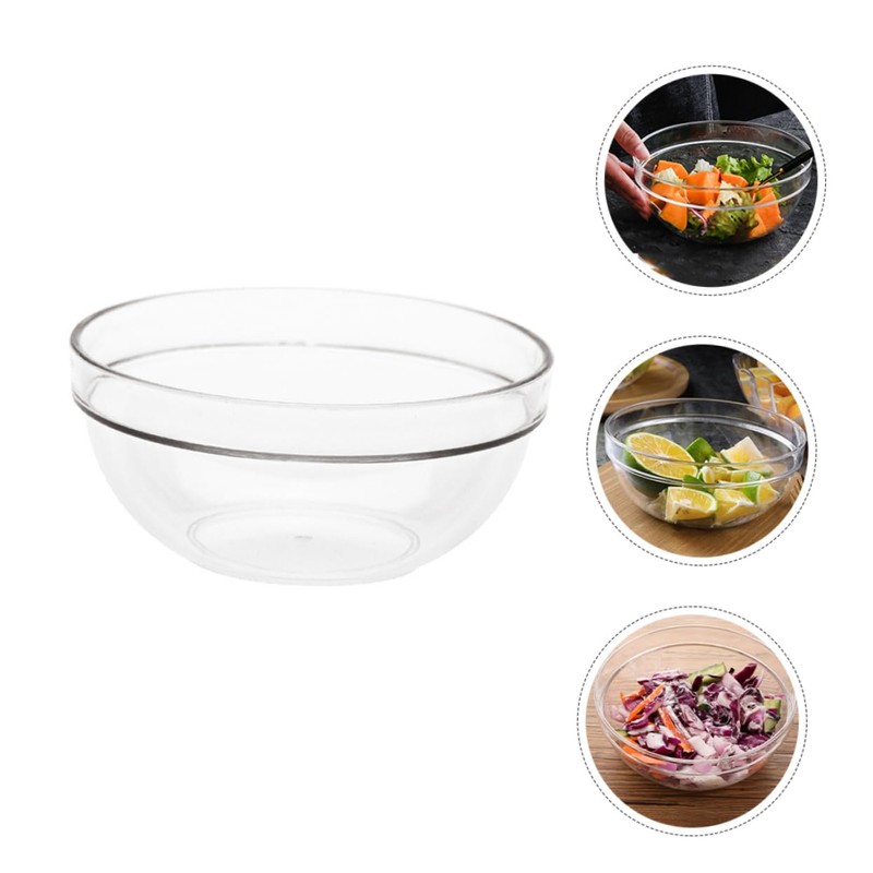 SHOWERORO Reusable Decorative Salad Bowl Fruit Serving Bowl for Kitchen