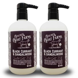 Black Currant & Sandalwood Scented Hair Shampoo with Goat Milk, 16 Oz (2 Pack)