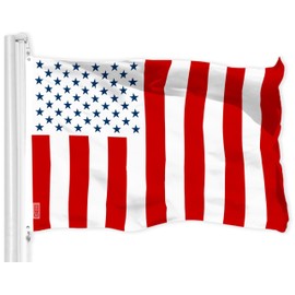 G128 Combo Pack: American USA Flag 3x5 Ft & Civil Peace USA Flag 3x5 Ft | Both LiteWeave Pro Series Printed 150D Polyester, Brass Grommets