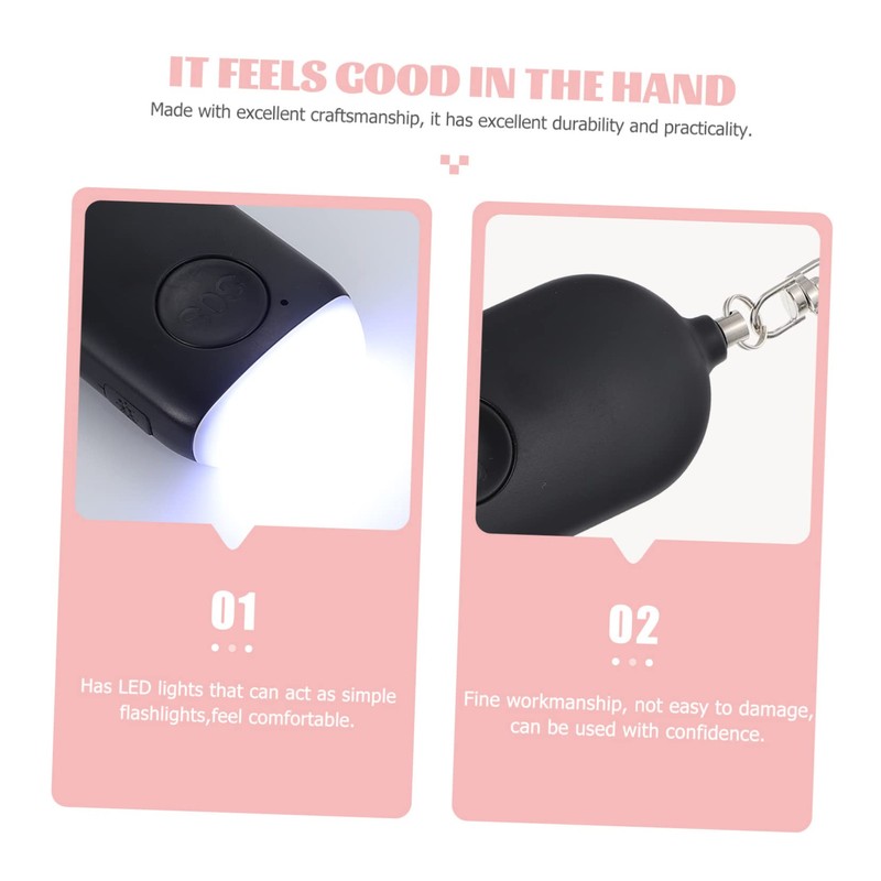 KICHOUSE Alarm Security Torch Whistle Keychain Alarm for Women Outdoor