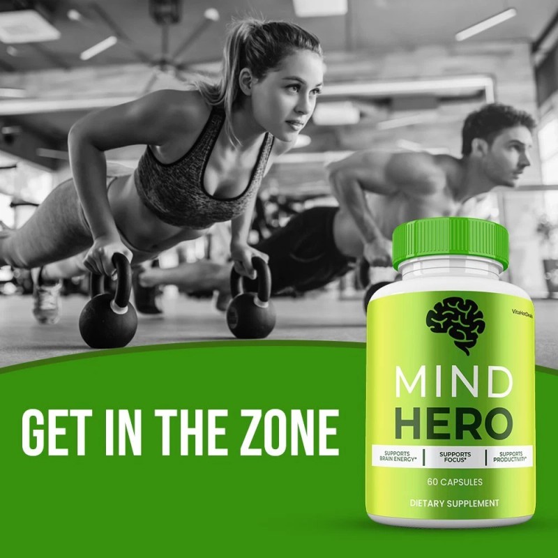 Mind Hero Brain Supplement, Max Strength, MindHero Cognitive Capsules (3