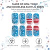 Independence Day Press on Nails Medium French Tip Fake Nails