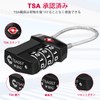 ZHEGE TSA Lock Padlock Wire Suitcase Key 3 Digit Number
