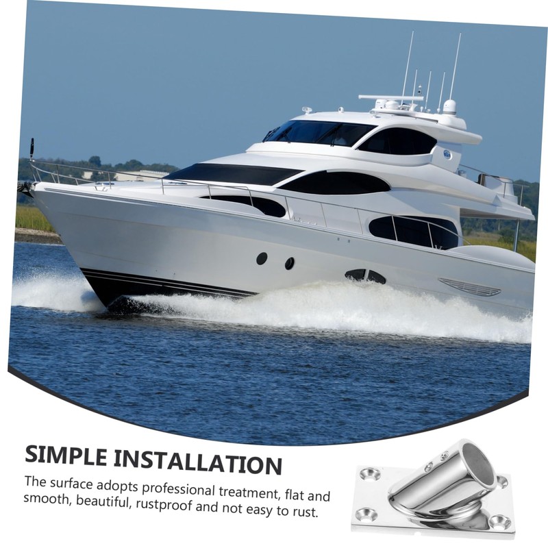 Kisangel Sets Boat Bracket for Rod Yacht Pole Stainless Steel