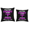 Womens Uterus Removal Recovery Products Hysterectomy Surgery Throw Pillow