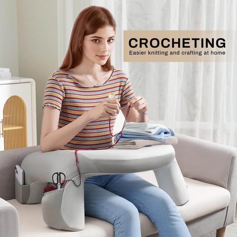 WOGAHEV Reading Pillow for Bed, Lap Desk for Laptop, Memory