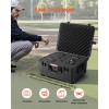 Heavy Duty Weatherproof Hard Tool Case with Pre-Cut Foam Retractable