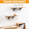Angle Shelf Brackets, Pack of 6 Triangular Shelf Brackets Made