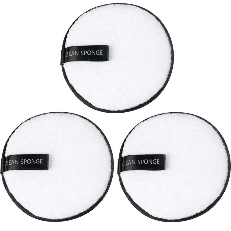 TRIXES Reusable Microfibre Make-Up Pads Pack of 3 - White